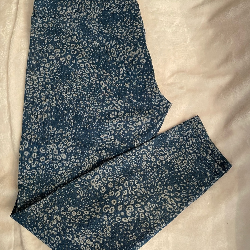 Suave Blue Print Leggings